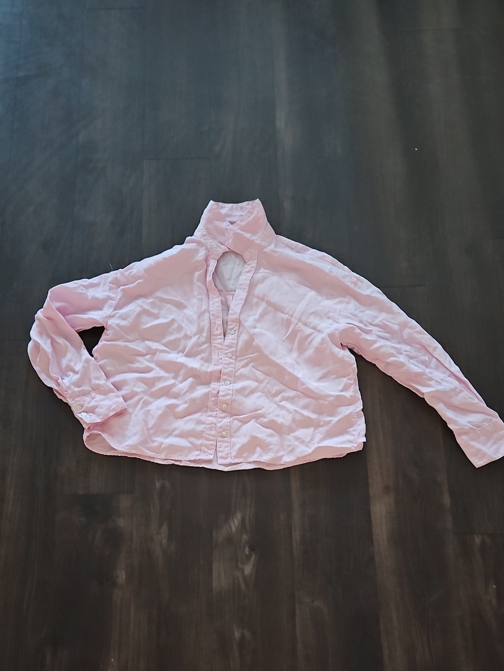 Zara Pale Pink Girls' Button-Down Shirt
